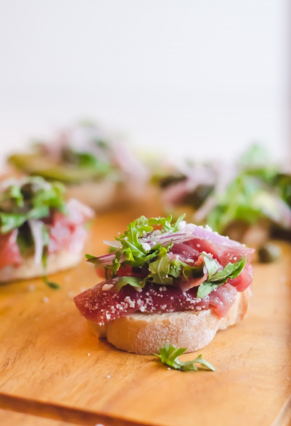 Carpaccio Mini Toasts