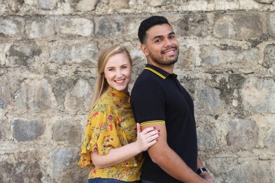 Kamila y Sancho en Antigua, Guatemala